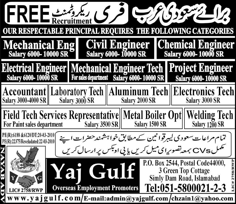 1100890204 1  Urgently Required Engineering Staff for Saudi Arabia 