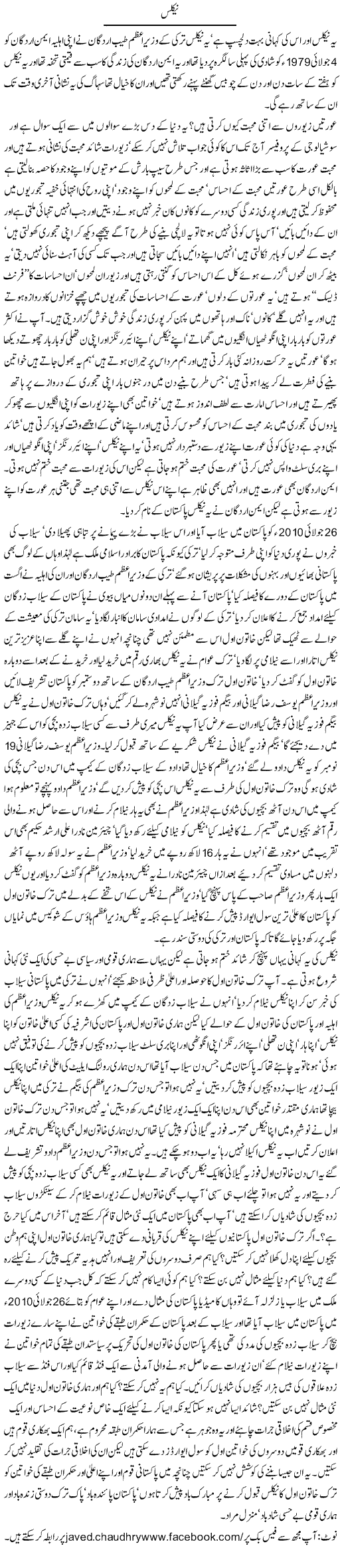 Nucleus Express Column Javed Chaudhry 23 November 2010