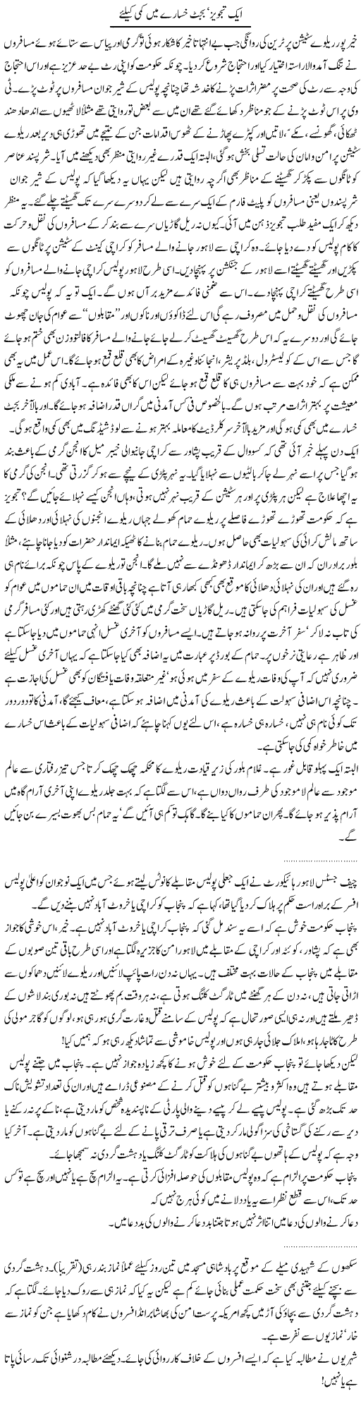 Budget Trouble Express Column Abdullah Tariq 17 June 2011