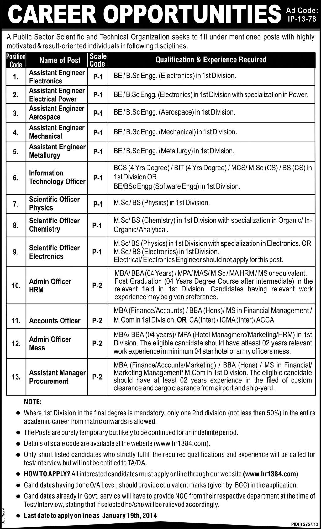Public sector Organization jobs