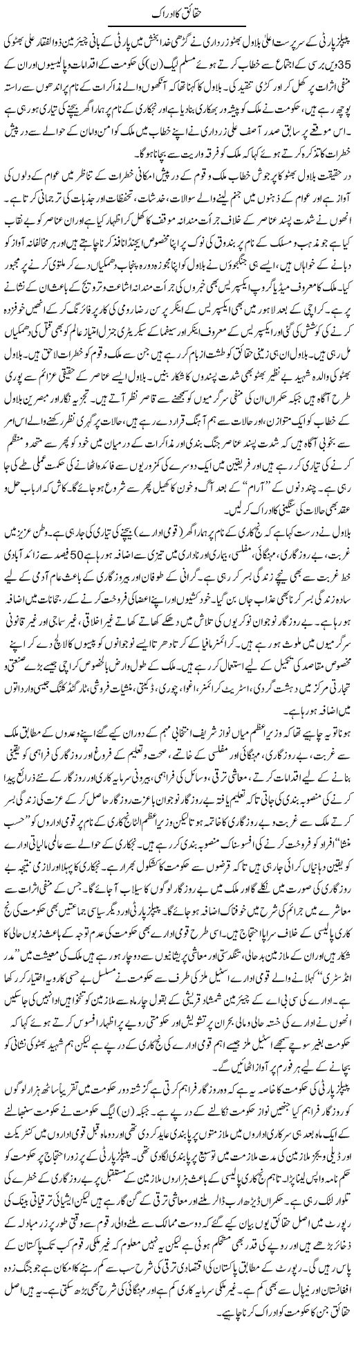 Haqaiq Ka Adrak | M.J Gohar | Daily Urdu Columns