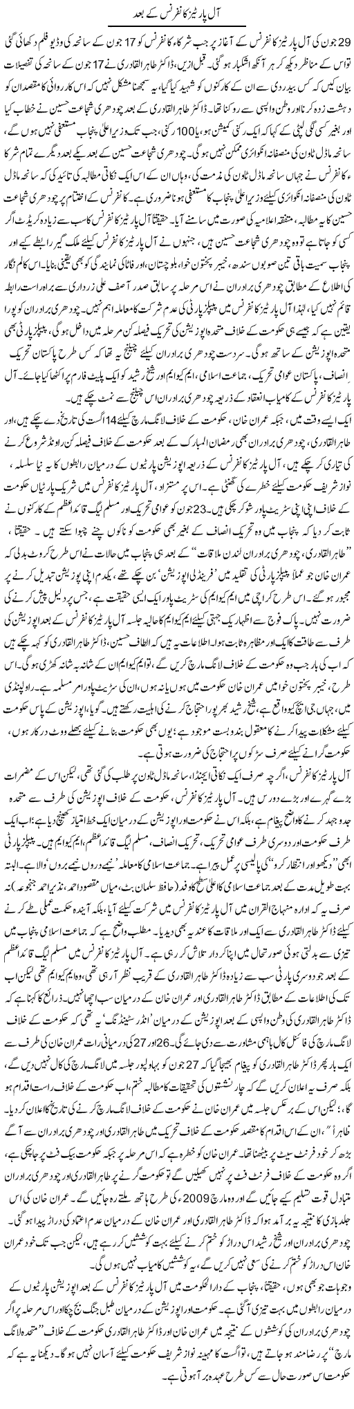 All Parties Conference Ke Baad | Asghar Abdullah | Daily Urdu Columns