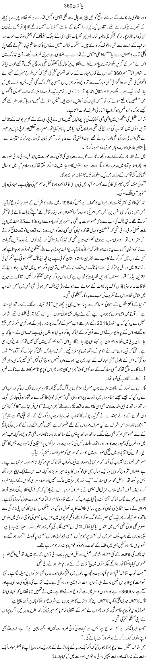 Pakistan 360 | Arif Anis Malik | Daily Urdu Columns
