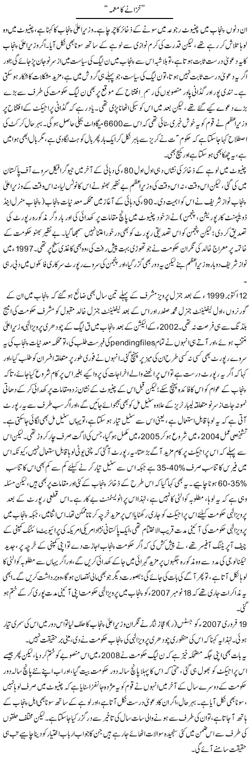 Khazanay Ka Muamma | Asghar Abdullah | Daily Urdu Columns