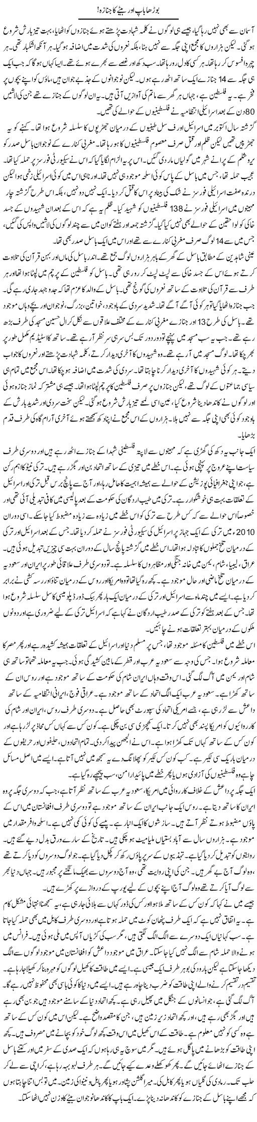 Burha Baap Aur Baitay Ka Janaza | Anees Mansori | Daily Urdu Columns