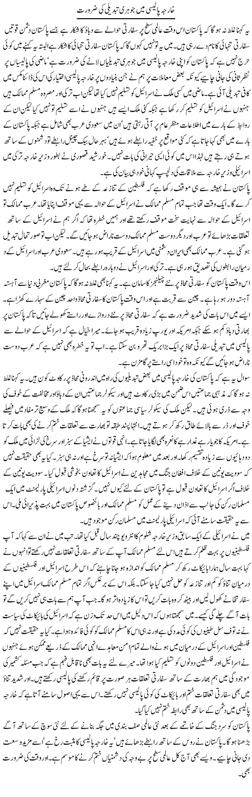 Kharja Policy Mein Johri Tabdeeli Ki Zaroorat | Muzamal Suharwardy | Daily Urdu Columns