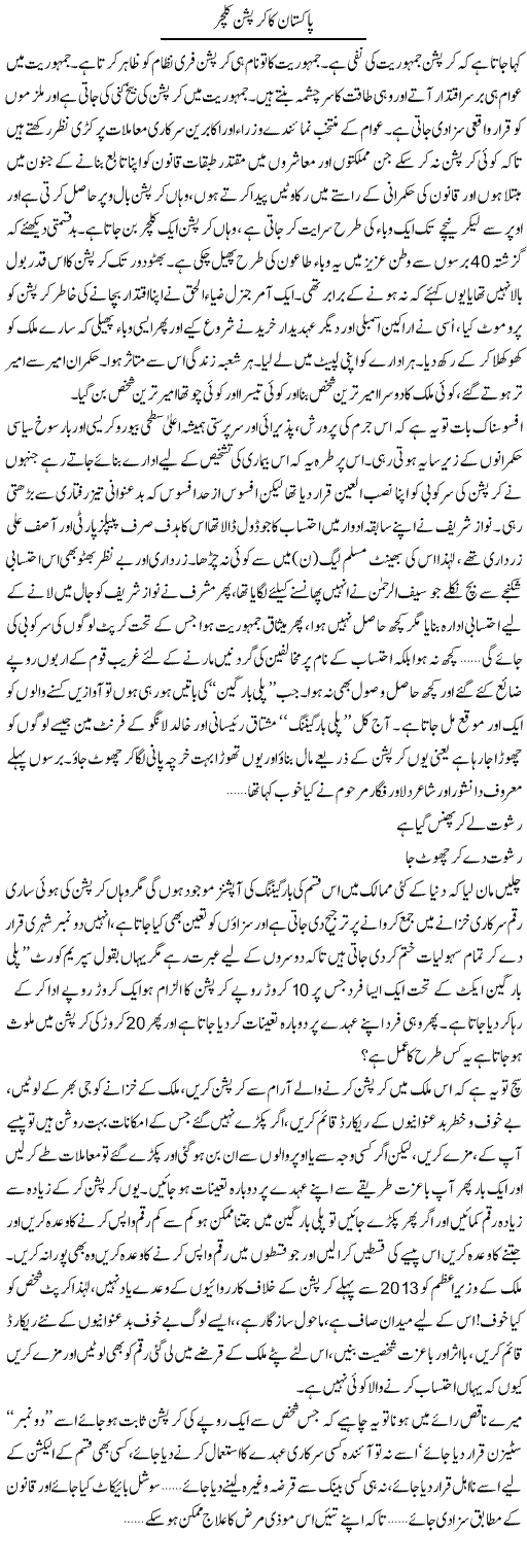 Pakistan Ka Corruption Culture | Ali Ahmad Dhillon | Daily Urdu Columns