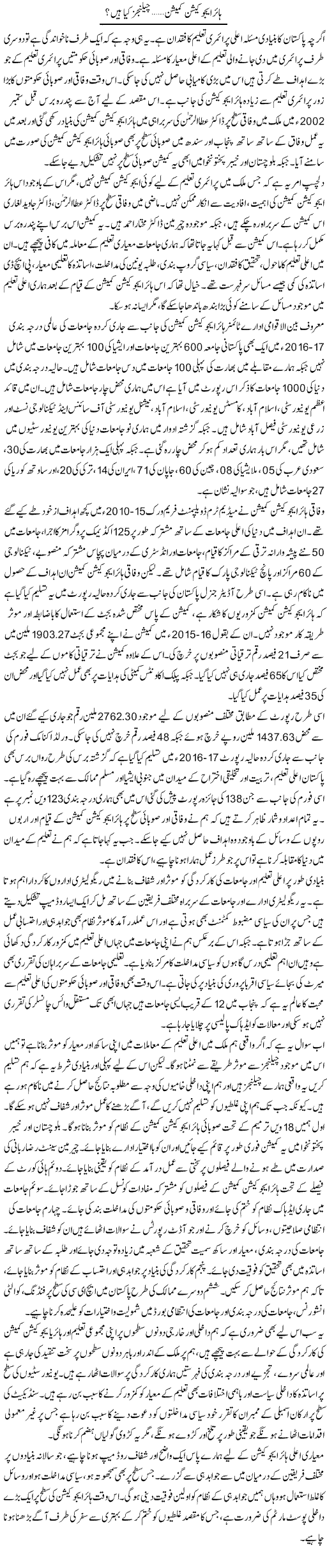 Higher Education Commission, Challenges Kya Hain? | Salman Abid | Daily Urdu Columns