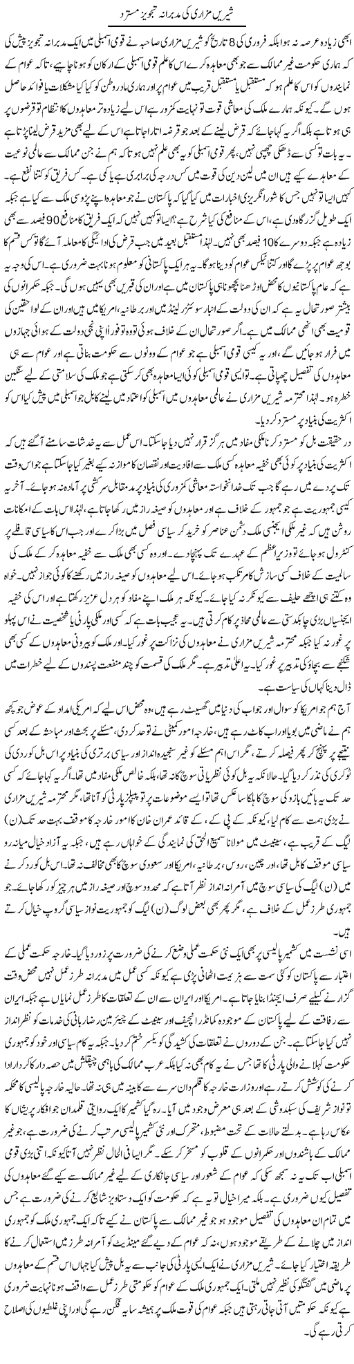 Shireen Mazari Ki Mudabirana Tajweez Mustarad | Anees Baqar | Daily Urdu Columns