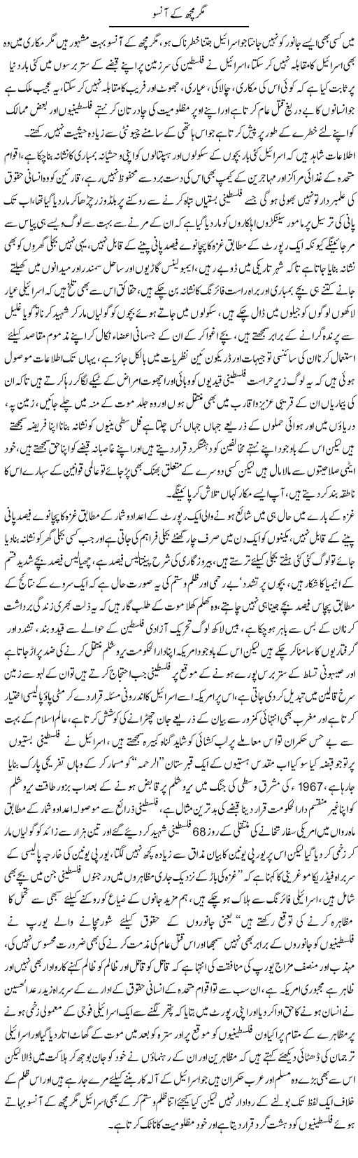 Magar Mach Ke Ansoo | Ali Raza Alvi | Daily Urdu Columns