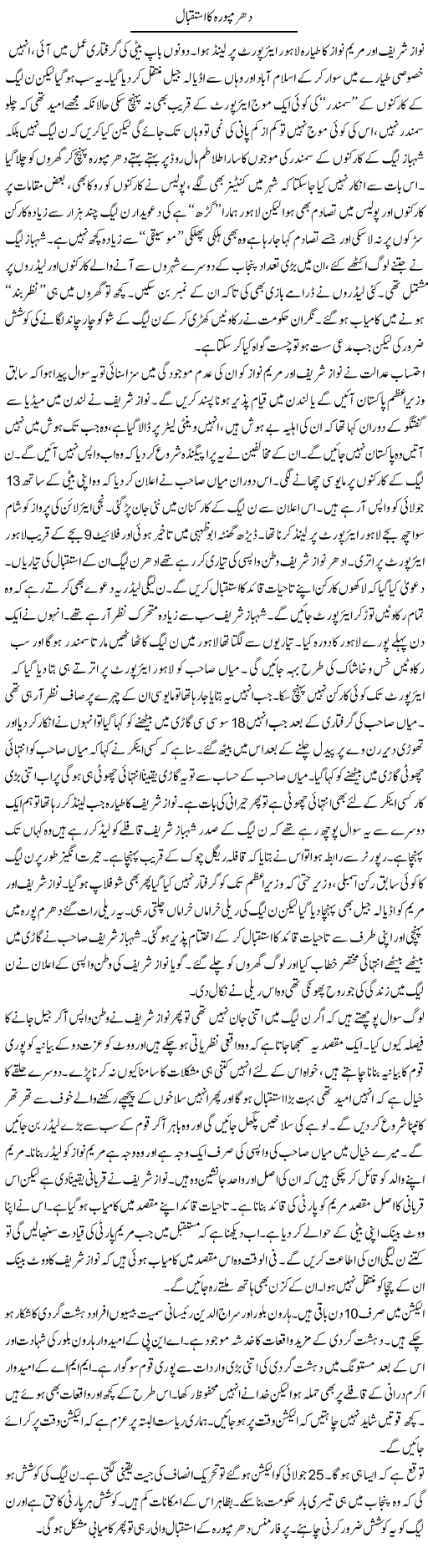 Dharampura Ka Istaqbal | Ayaz Khan | Daily Urdu Columns