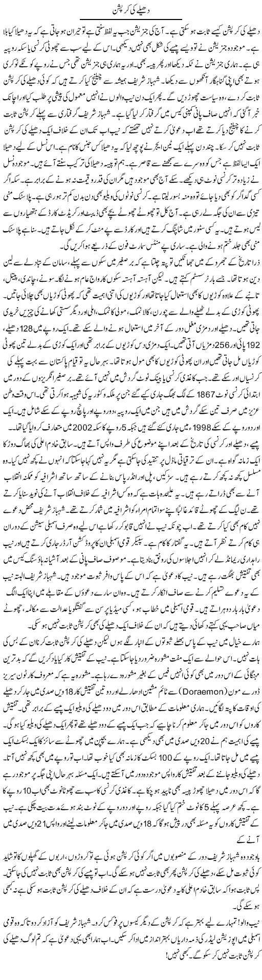 Dhelay Ki Corruption | Ayaz Khan | Daily Urdu Columns