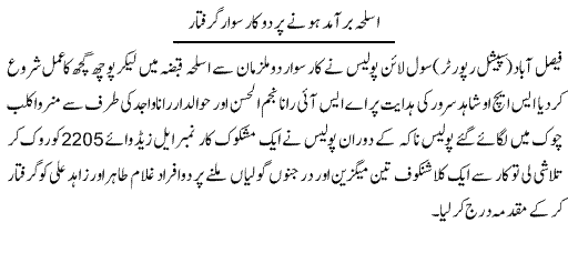 Pak Complaints-Ghulam Tahir | Faisalabad | Asleha