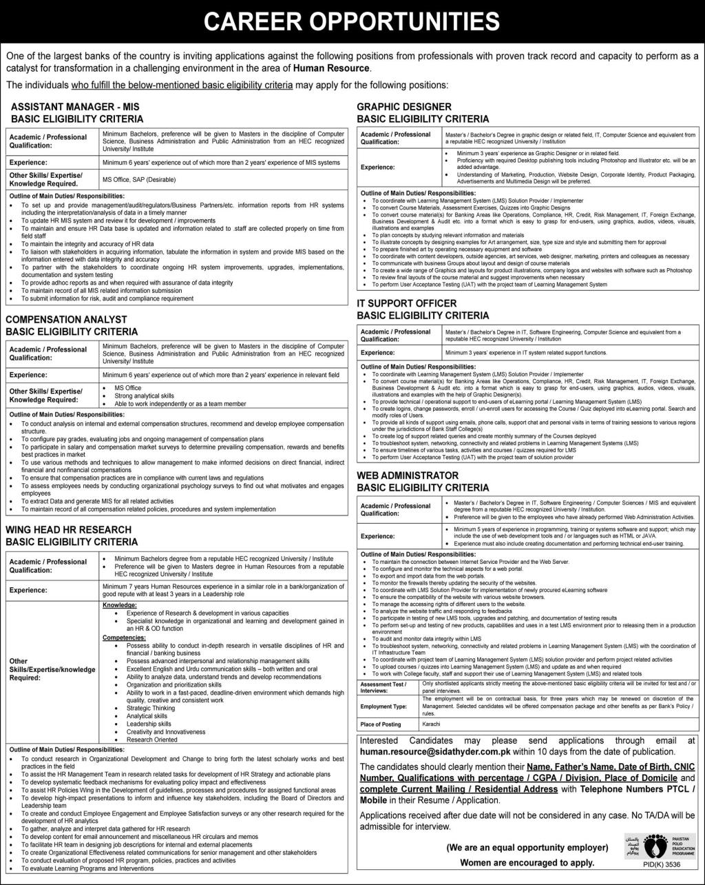 Sidat Hyder IT Jobs 2020