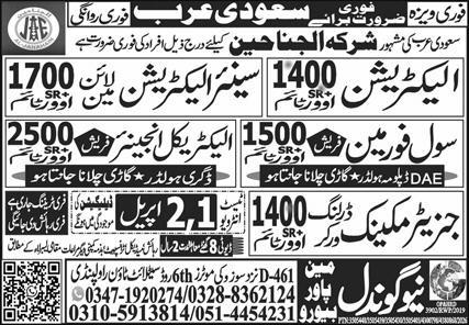 Latest Job Opportunities in Saudi Arabia