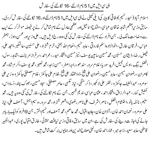 Pak Complaints-Gulam Mustafa Jakhar | Islamabad | Name on ECL